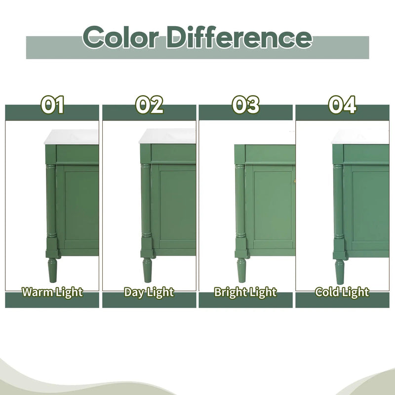 Bathroom Vanity Cabinet With Sink, Soft Close Doors, Storage Cabinet