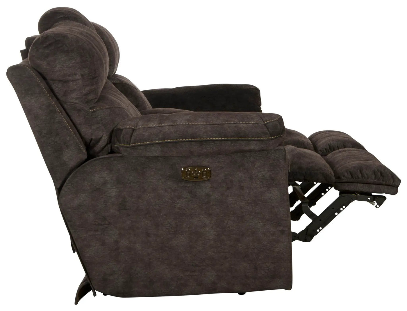 Sedona - Power Hdrst With Lumbar Lay Flat Reclining Console Loveseat With Storage & Cupholders by Unique Piece Furniture