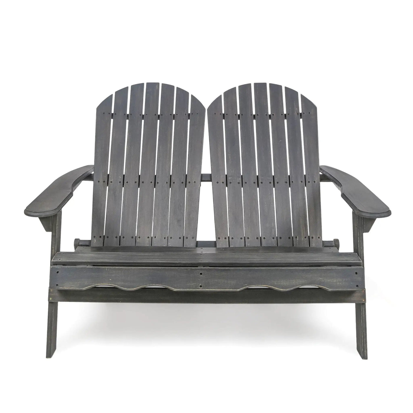 Outdoor Adirondack Rocking Loveseat With Hand Crafted Details by HouseOfZazla