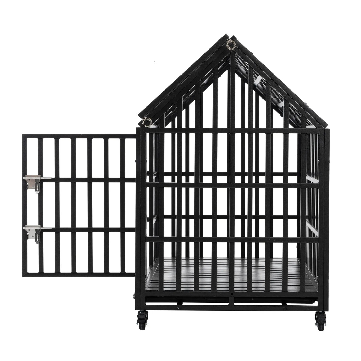 Heavy Duty Dog Crate Lockable Wheels by HouseOfZazla
