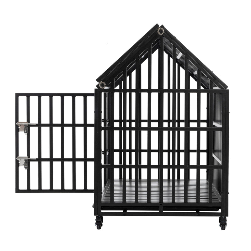 Heavy Duty Dog Crate Lockable Wheels by HouseOfZazla
