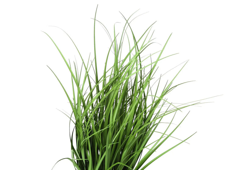 23" Tall, Artificial Plant, Grass, Indoor, Faux, Fake, Table, Greenery, Potted, Real Touch, Decorative - Green / Black by Unique Piece Furniture