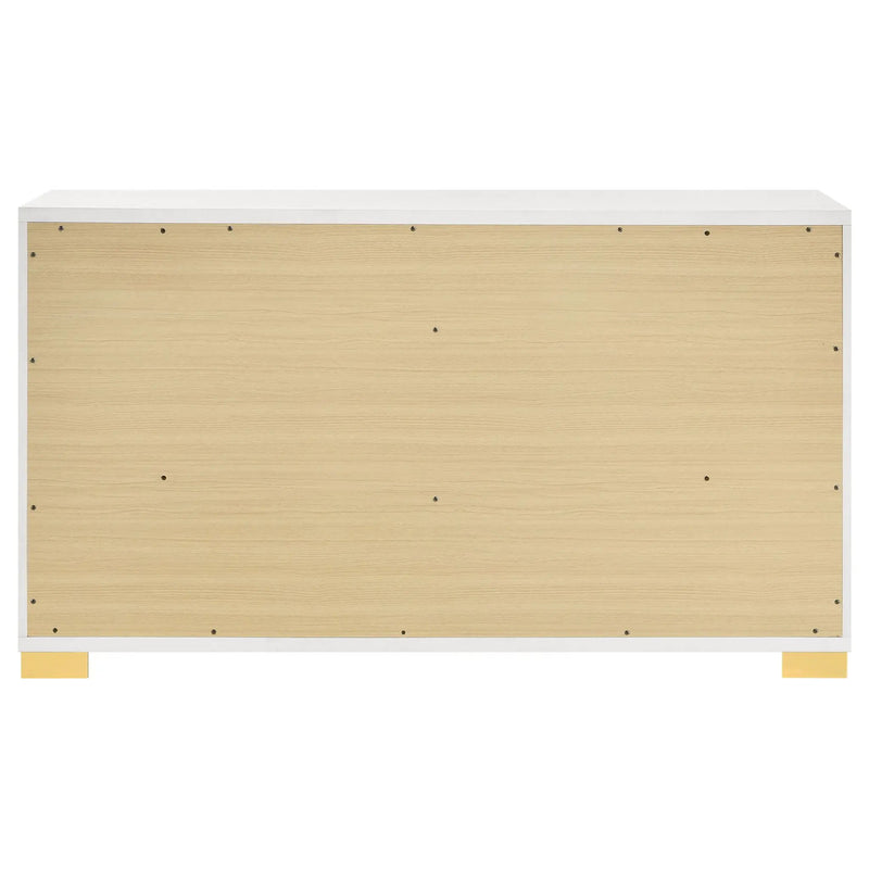 Marceline 6-drawer Dresser White by Unique Piece Furniture