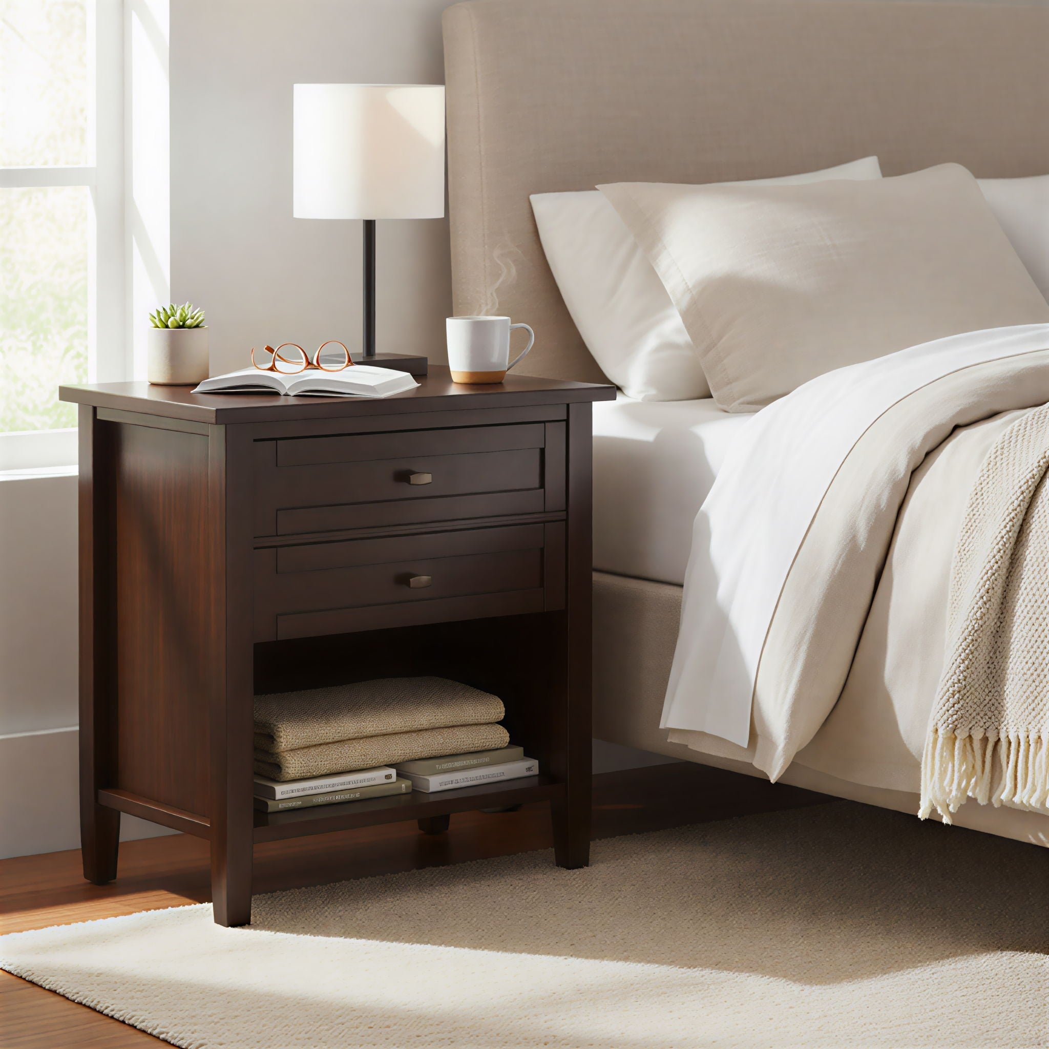 Warm Shaker - Bedside Table by Unique Piece Furniture