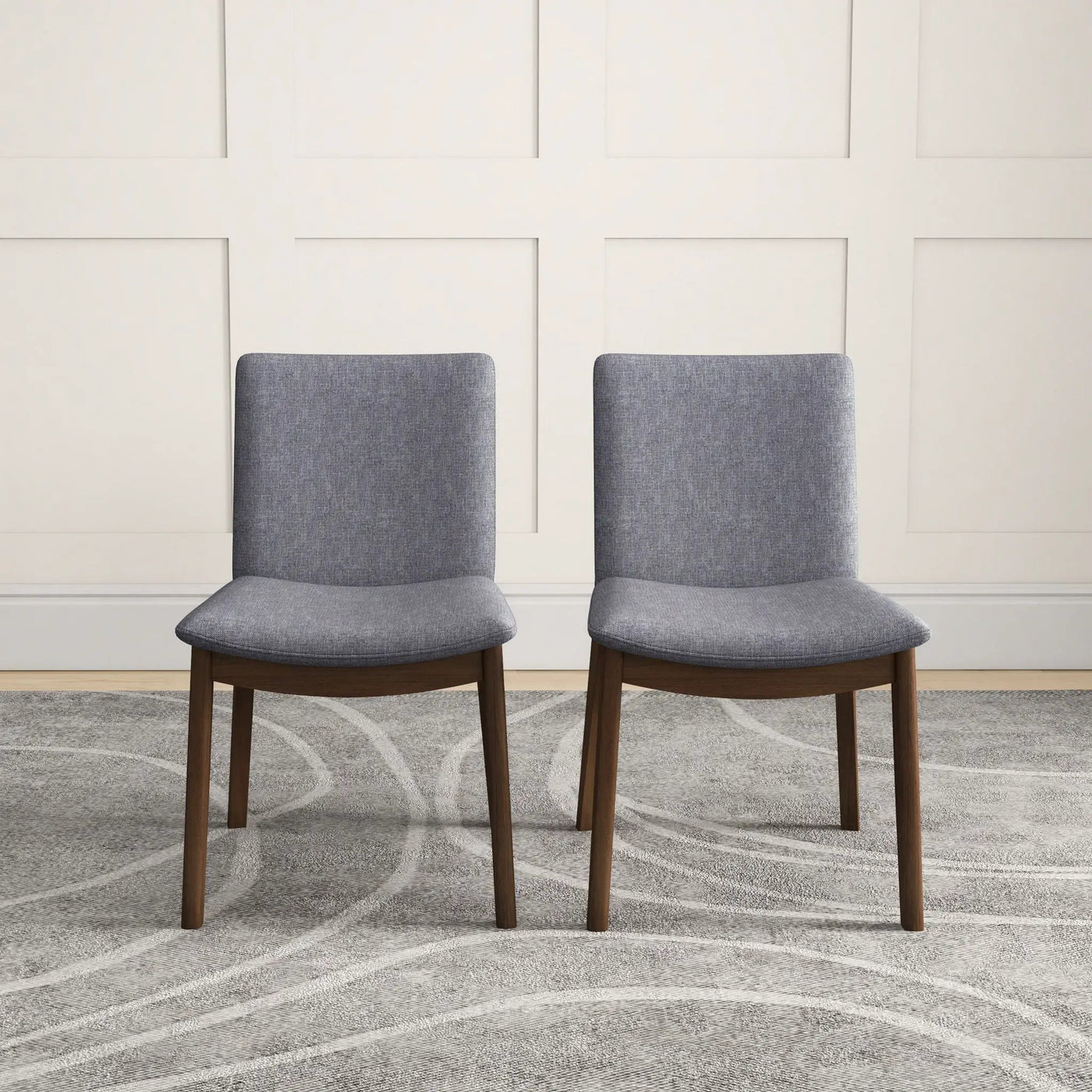 Laura - Mid-Century Modern Solid Wood Dining Chair (Set of 2) by HouseOfZazla