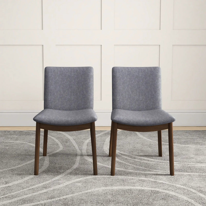 Laura - Mid-Century Modern Solid Wood Dining Chair (Set of 2) by HouseOfZazla