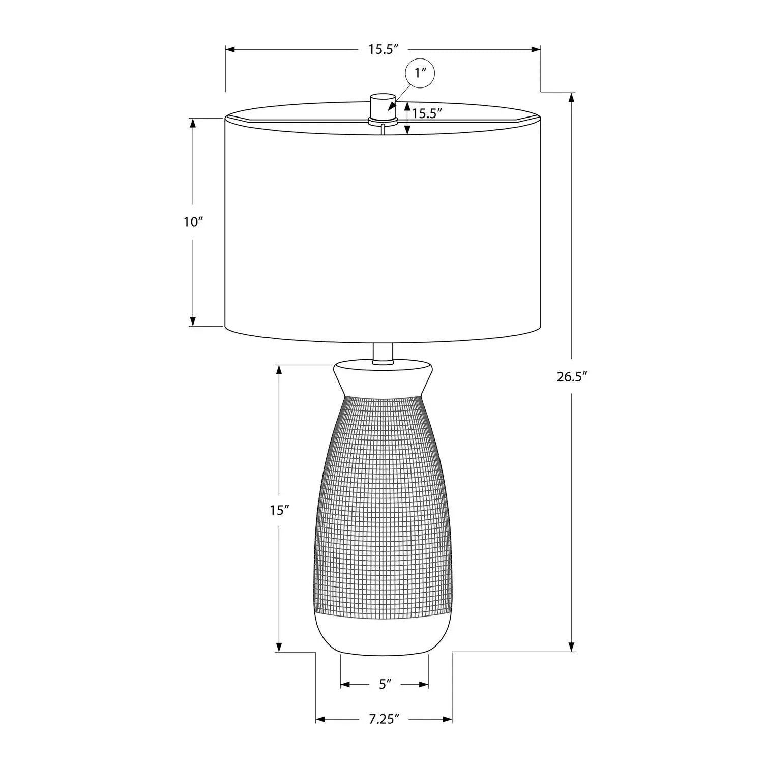 Lighting, Table Lamp, Ceramic, Resin, Contemporary - Cream by Unique Piece Furniture