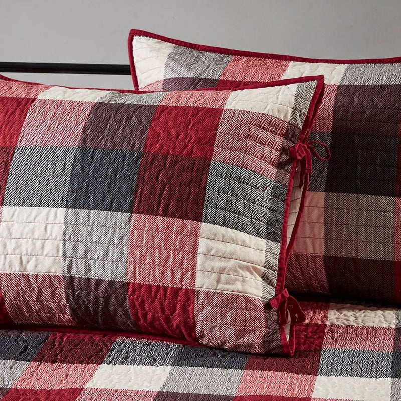 6 Piece Reversible Plaid Daybed Cover Set by HouseOfZazla