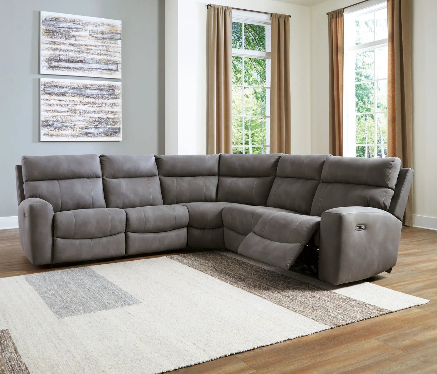 Next-Gen Durapella - Power Reclining Sectional Set by Unique Piece Furniture