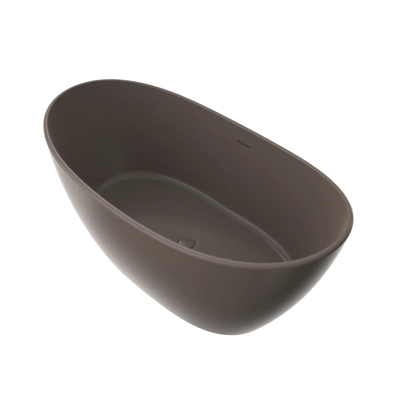 61 Inch Freestanding Solid Surface Soaking Bathtub by HouseOfZazla