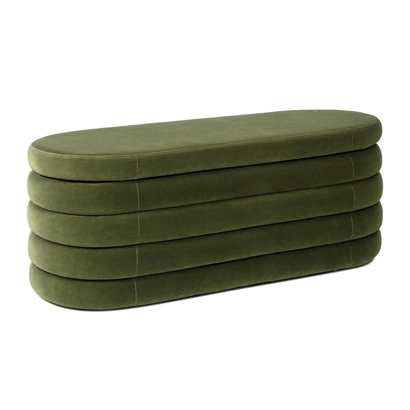 Fuji - Upholstered Oval Storage Bench by Unique Piece Furniture