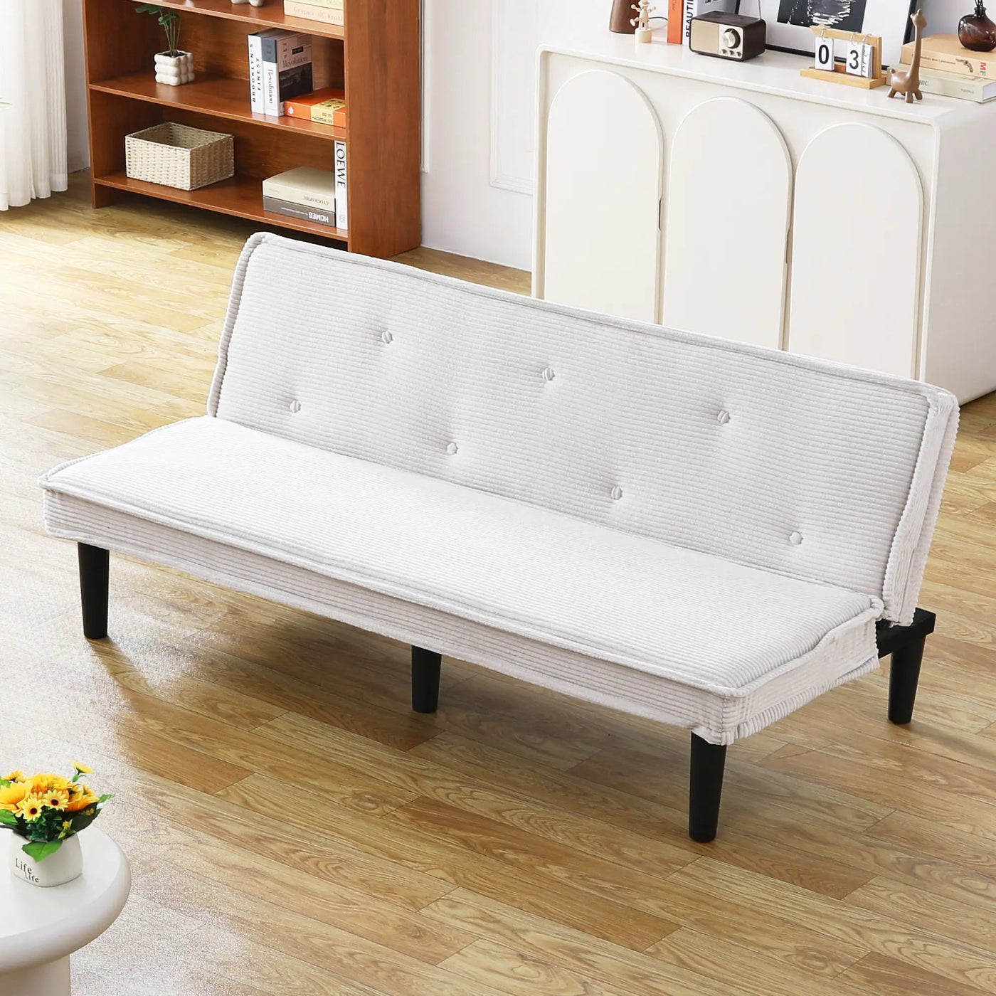 Versatile Sofa Bed With Solid Wood Frame by HouseOfZazla