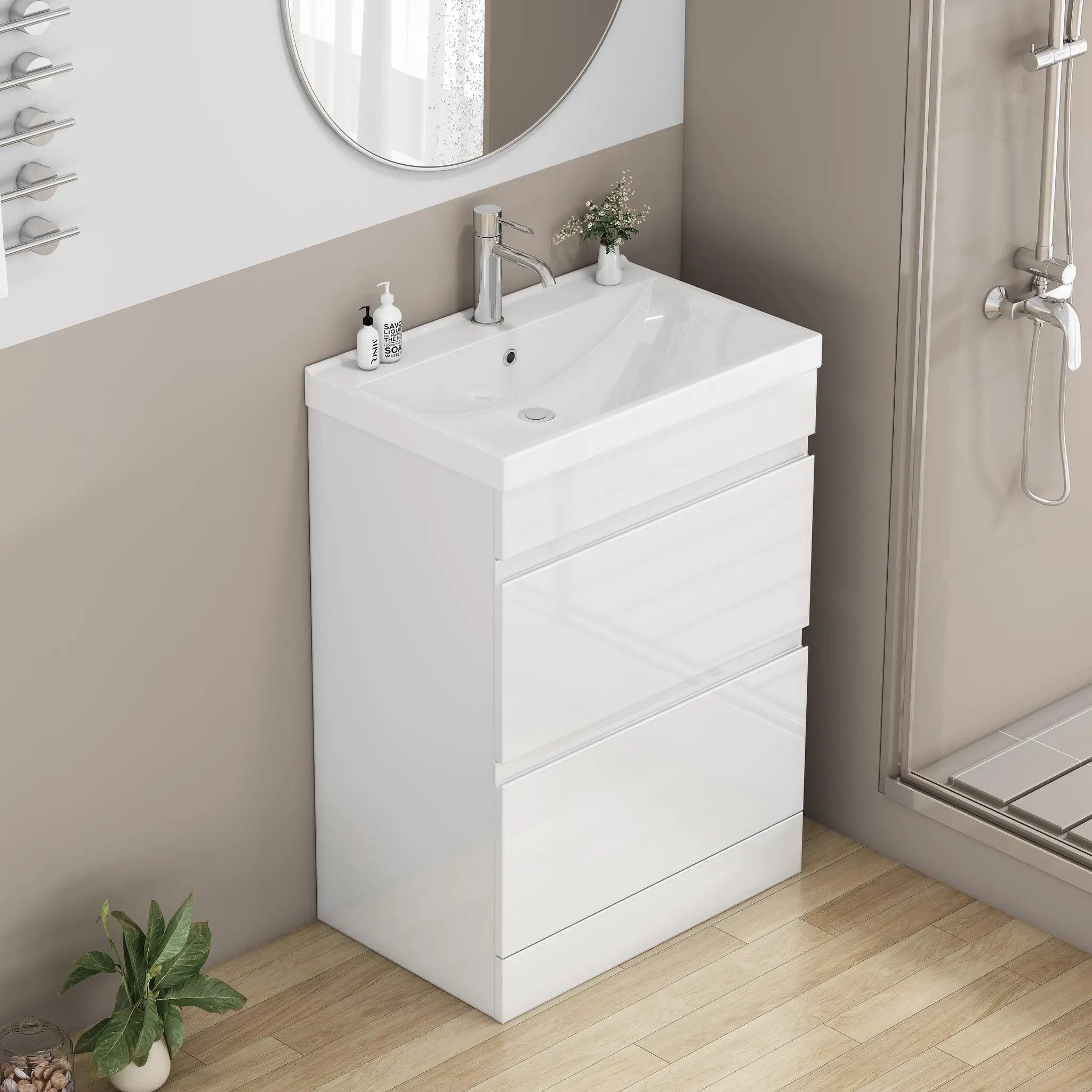 24-inch Bathroom Vanity With Sink Combo by HouseOfZazla