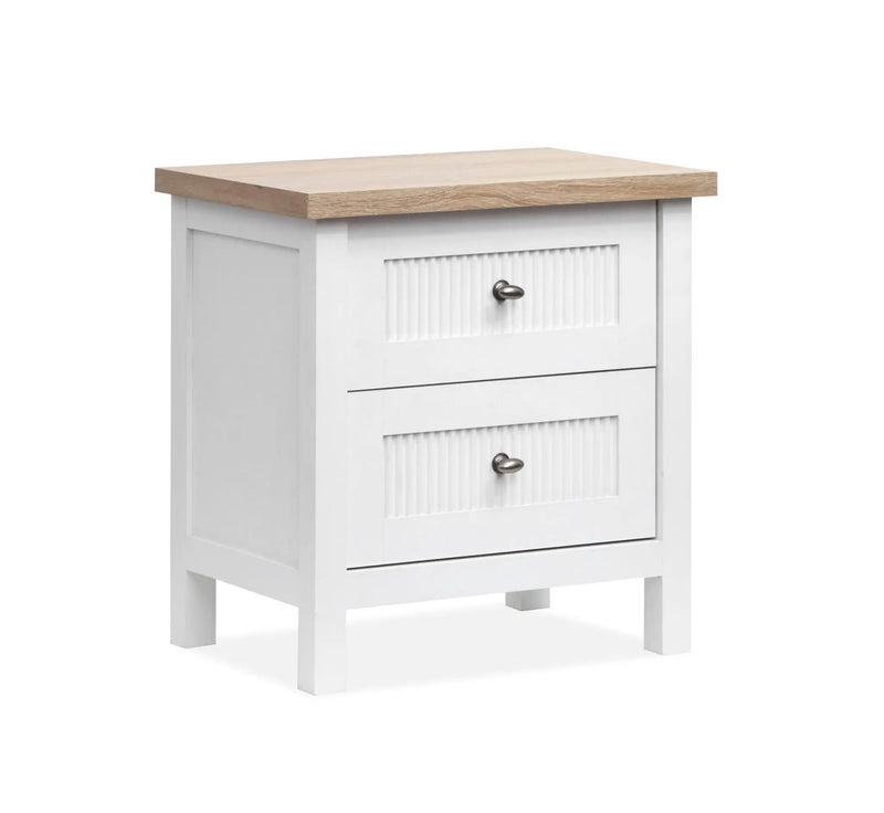 Windmill Harbour - Drawer Nightstand - White Whisp And Sand by Unique Piece Furniture