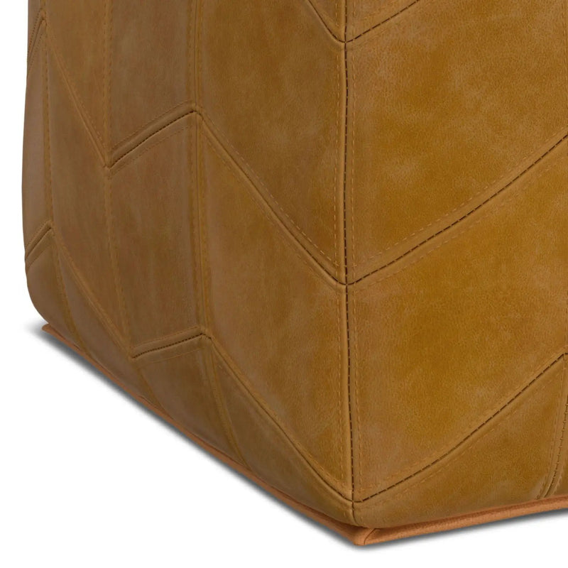 Morden - Square Pouf - Brown by HouseOfZazla