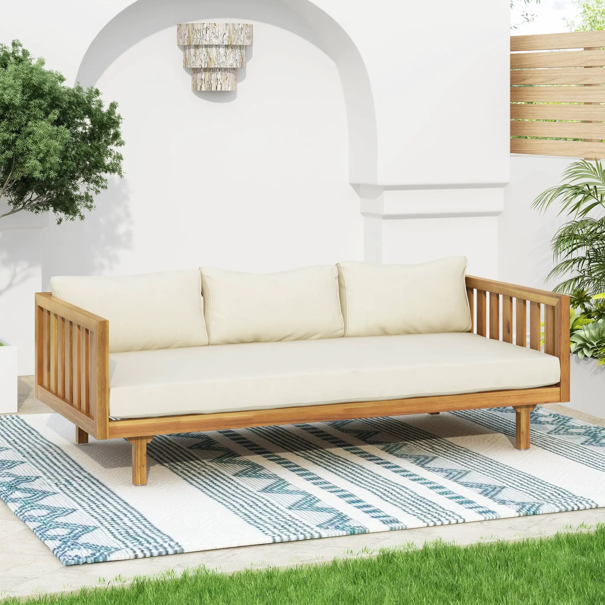 Claremont 3 Seater Daybed (Beige) by HouseOfZazla