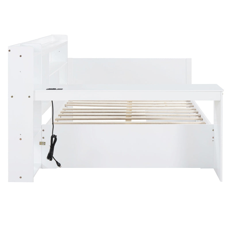 Daybed With 3 Drawers USB Ports And Desk by HouseOfZazla