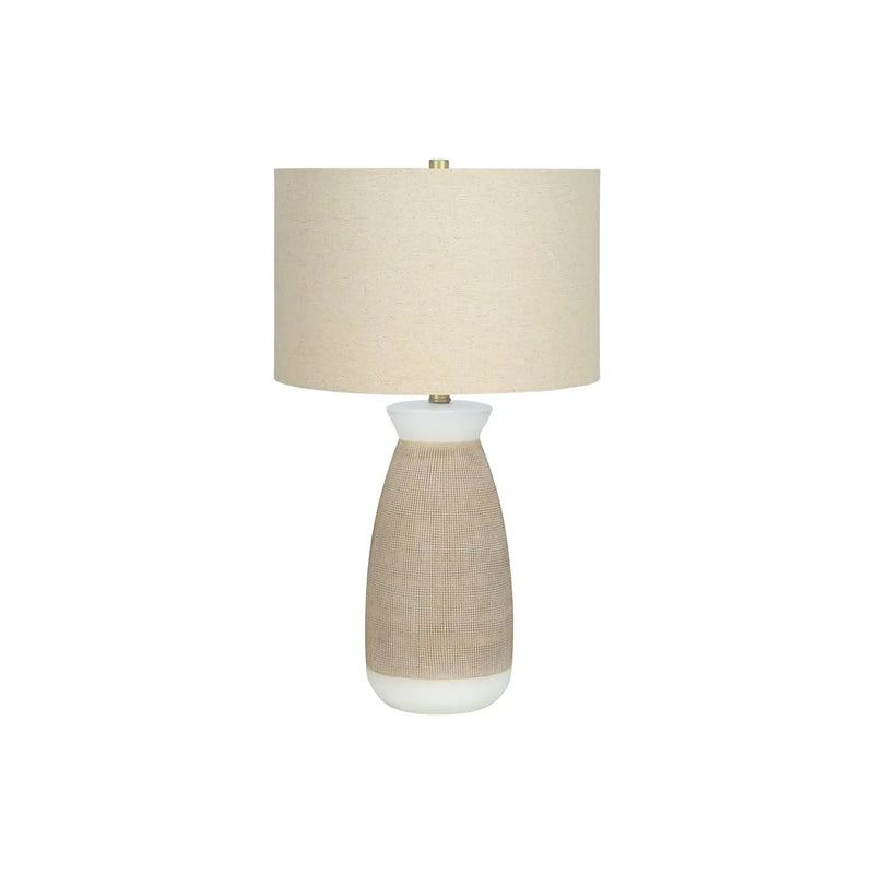 Lighting, Table Lamp, Ceramic, Resin, Contemporary - Cream by Unique Piece Furniture
