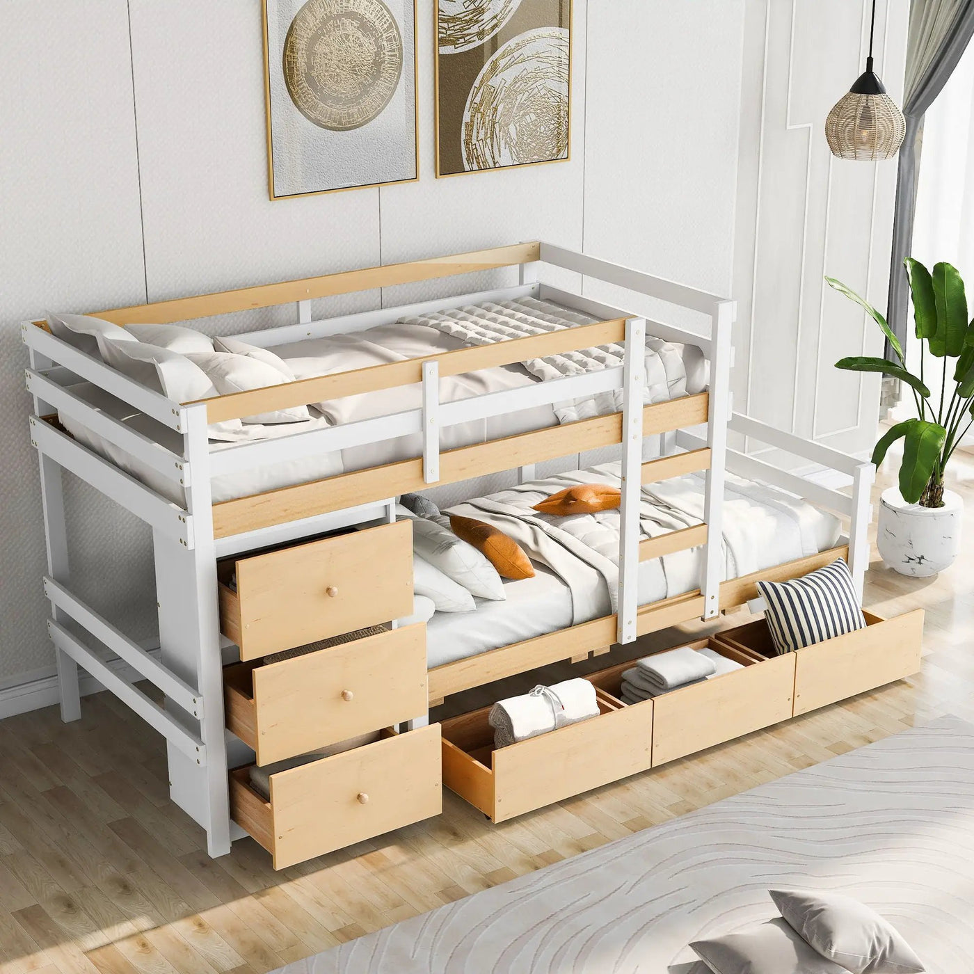 Loft Bunk Bed With Drawers And Ladder by HouseOfZazla