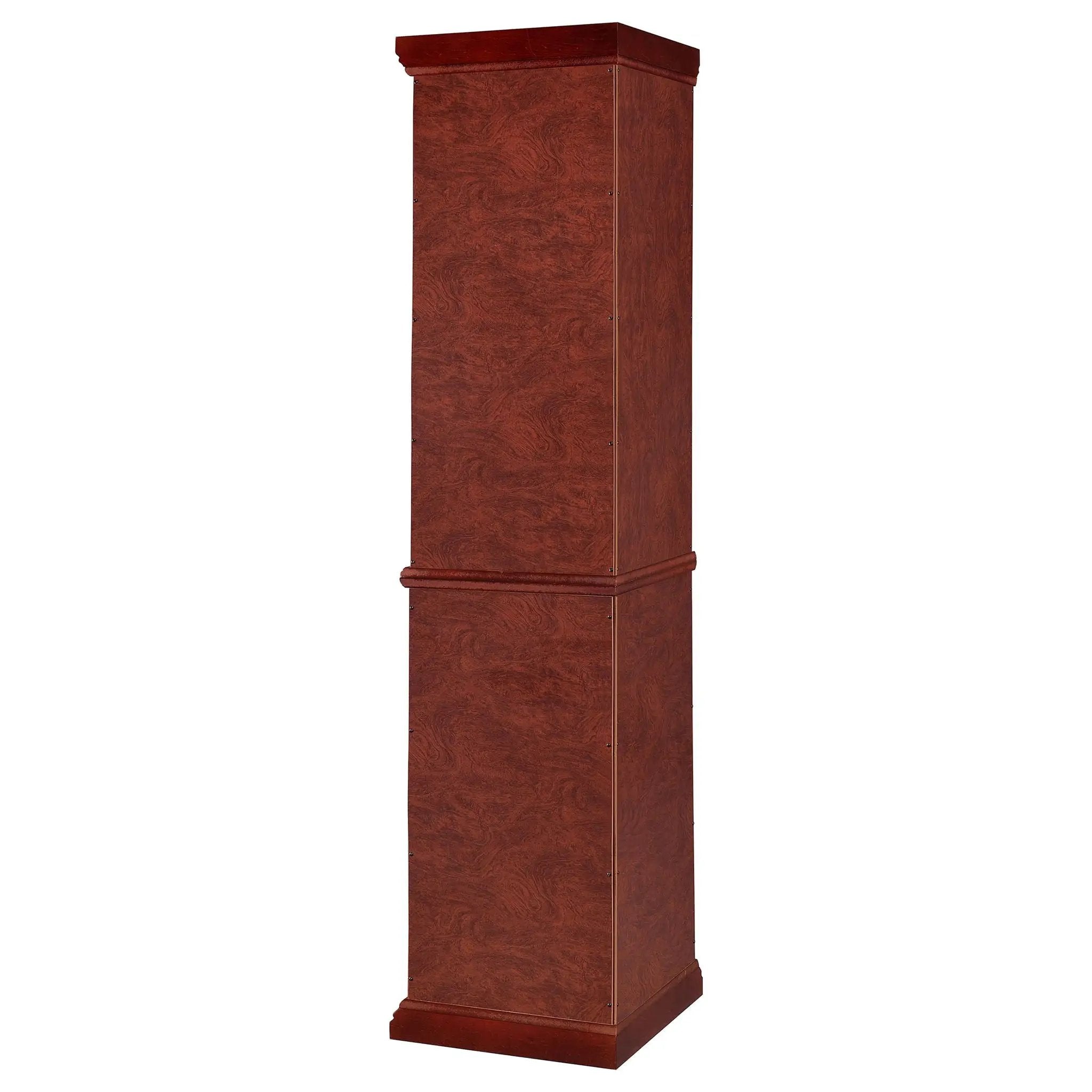 Appledale 6-shelf Corner Curio Display Cabinet Medium Brown by Unique Piece Furniture