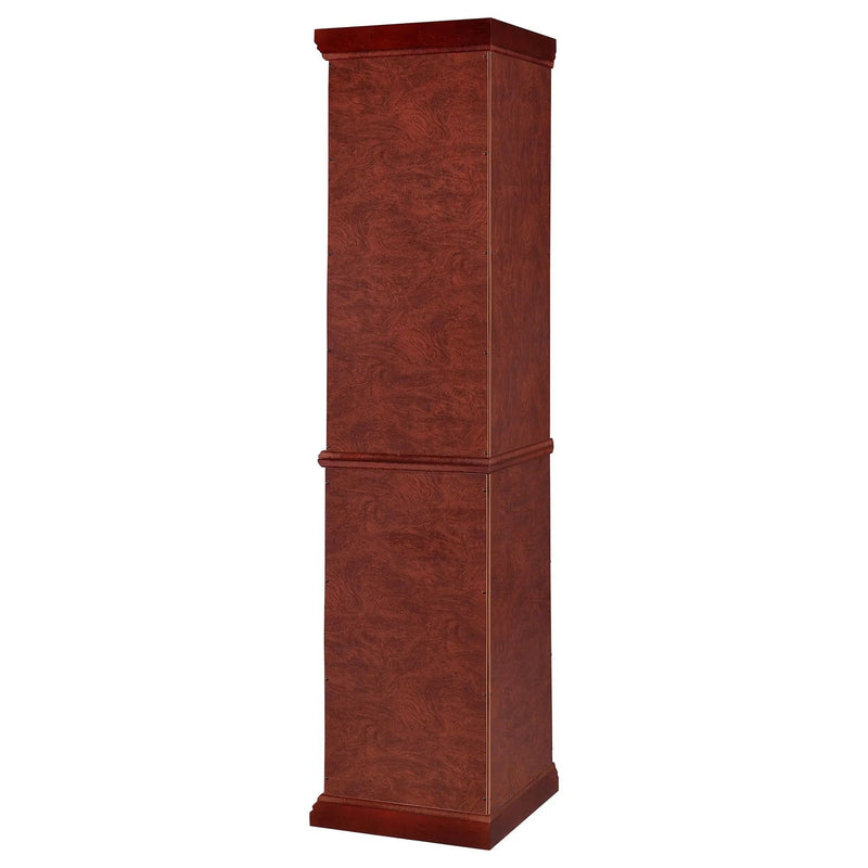 Appledale 6-shelf Corner Curio Display Cabinet Medium Brown by Unique Piece Furniture