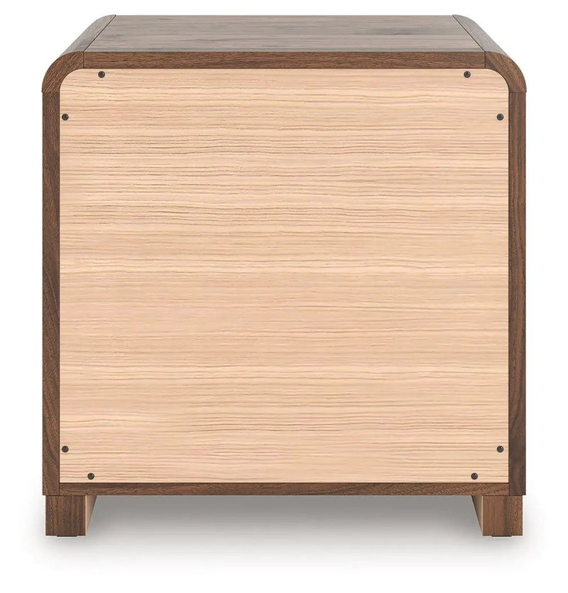 Fortlorn - Two Drawer Night Stand - Walnut Brown by Unique Piece Furniture
