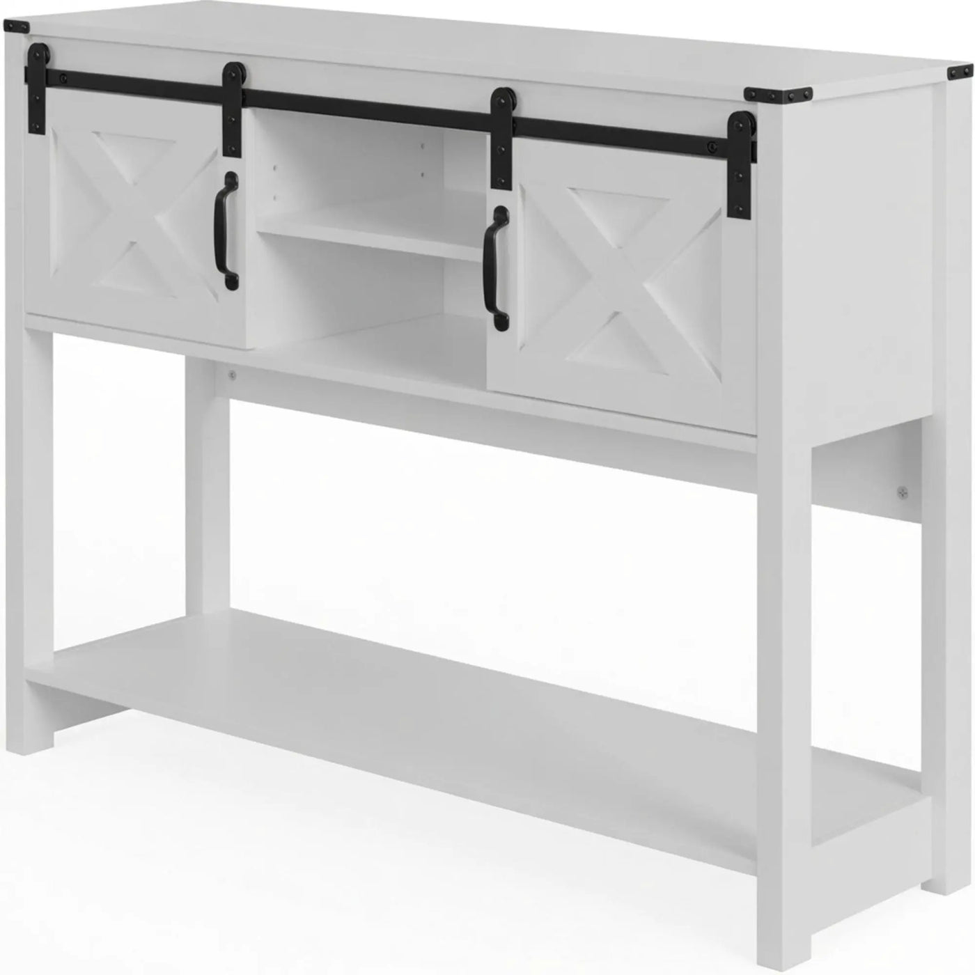 Farmhouse Entryway Table With Sliding Barn Door by HouseOfZazla