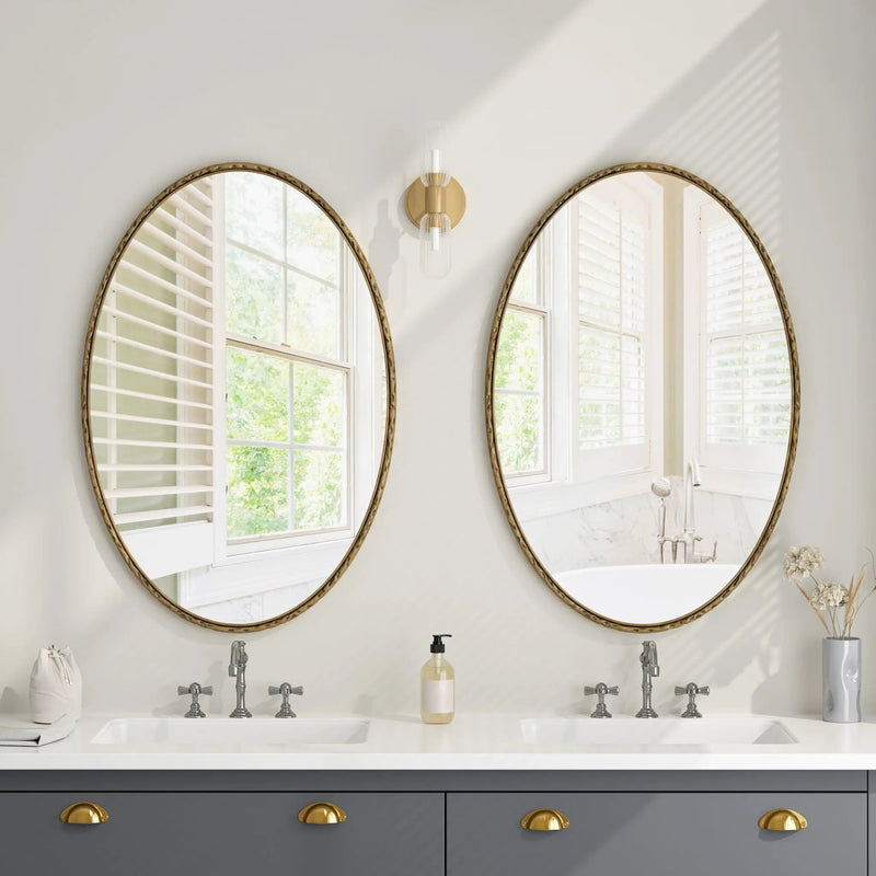 Art Oval Retro Mirror, Wall Hanging by HouseOfZazla