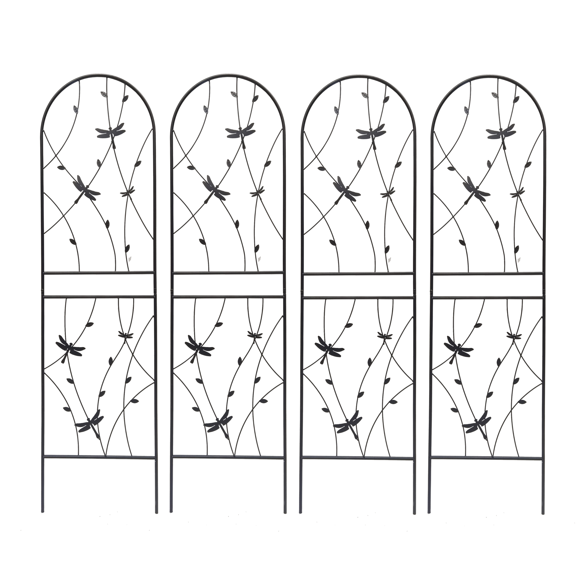 4 Pack Metal Garden Trellis for Climbing Plants by HouseOfZazla