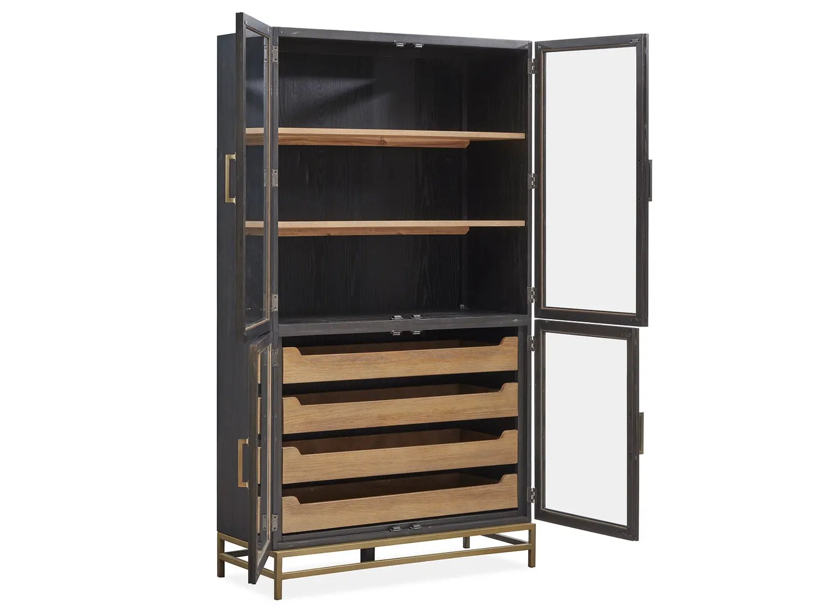 Lindon - Two Tone Dining Cabinet - Dark Brown by Unique Piece Furniture