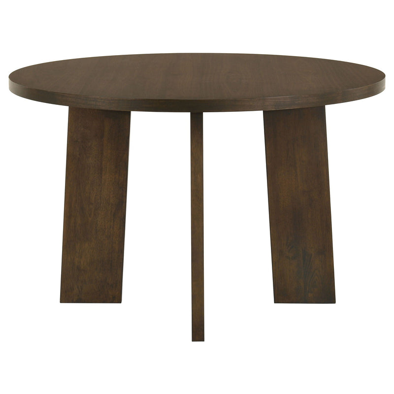 Strouse 5-piece Dining Set Wheat and Walnut by Unique Piece Furniture