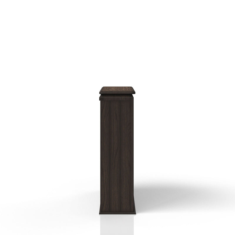 Chocolate 2 Shelf Bookcase Hutch with Solid Wood Construction - Chocolate, photo 2 of 5