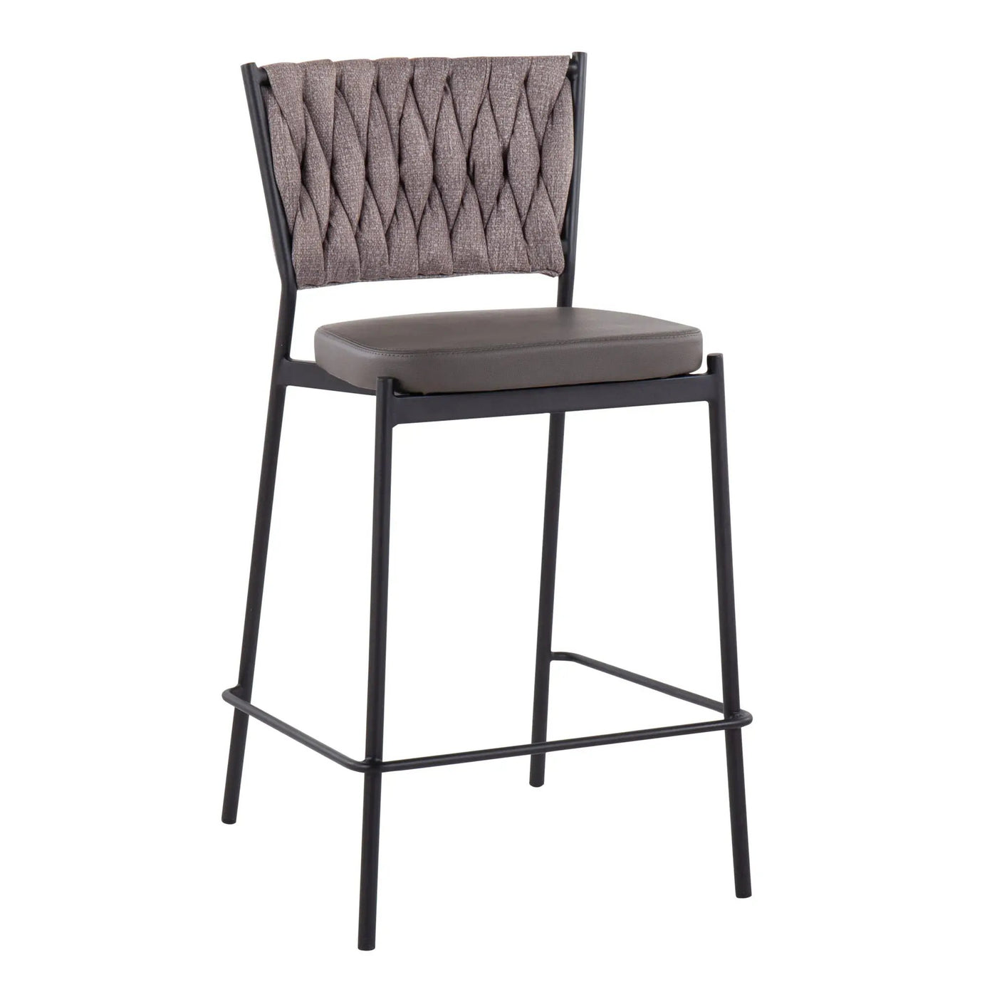 Tania - Braided Contemporary Counter Stool (Set of 2) by HouseOfZazla