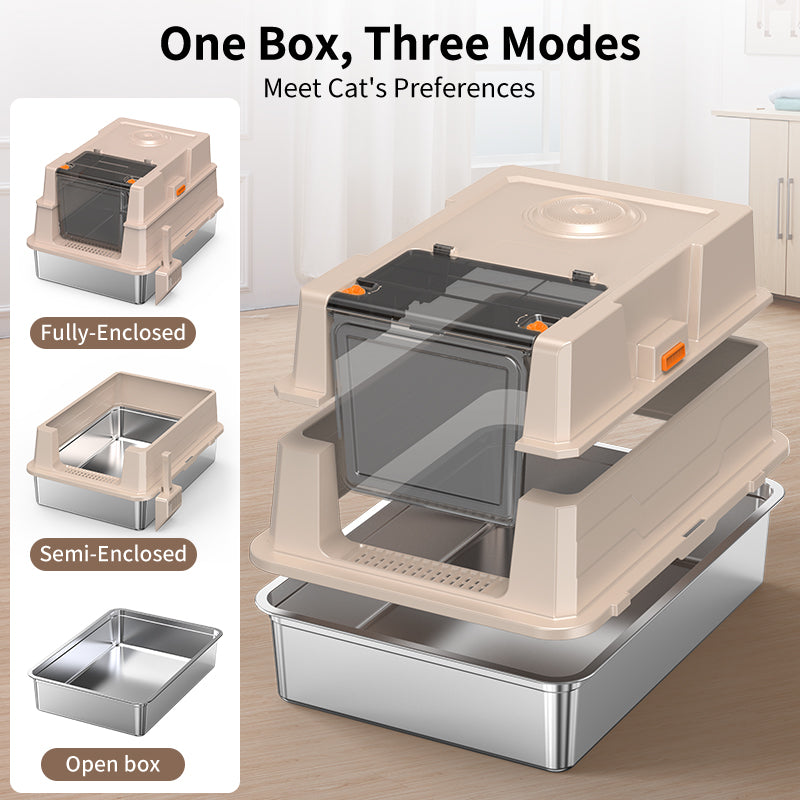 Stainless Steel Cat Litter Box Big Size by HouseOfZazla