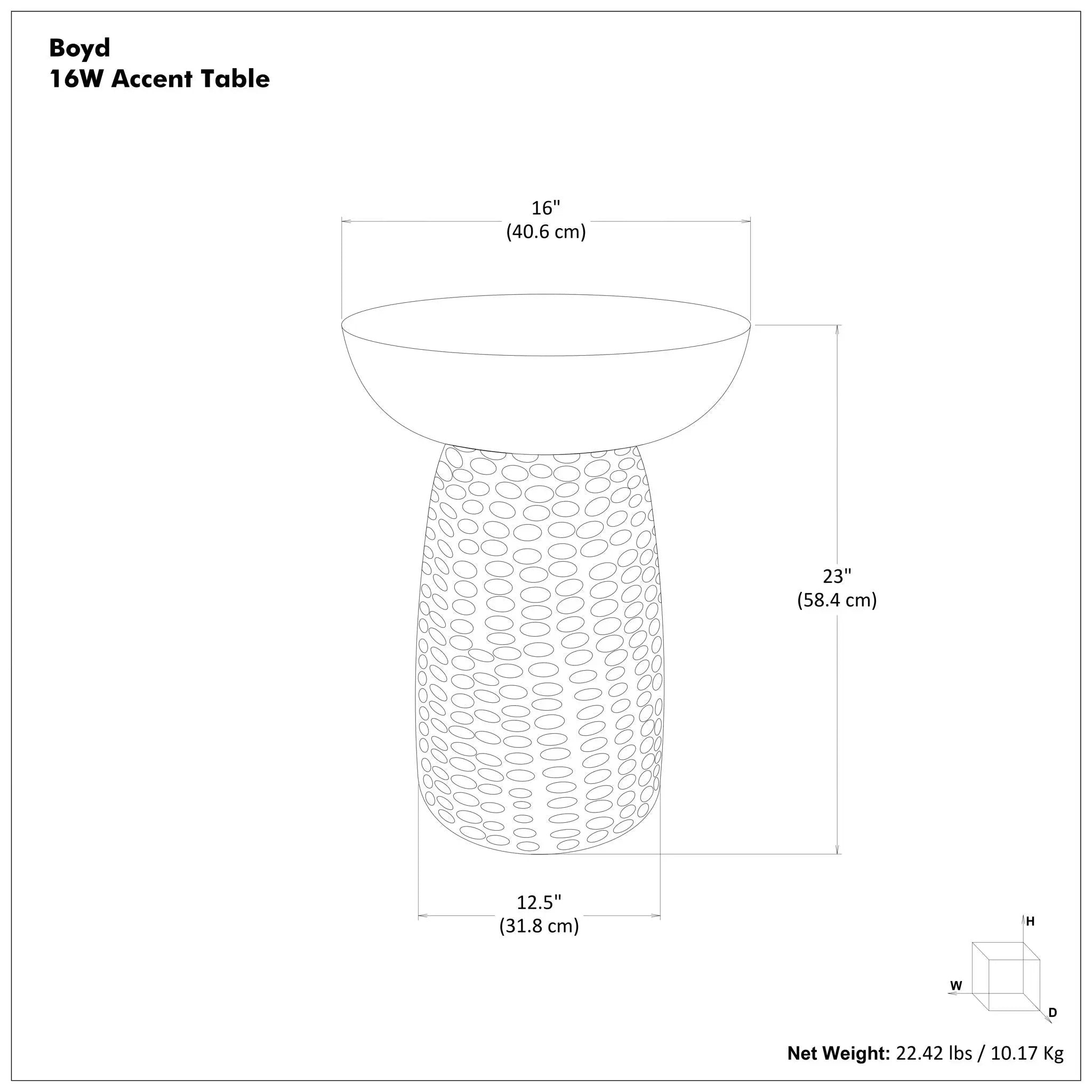 Boyd - Handcrafted Accent Table by HouseOfZazla