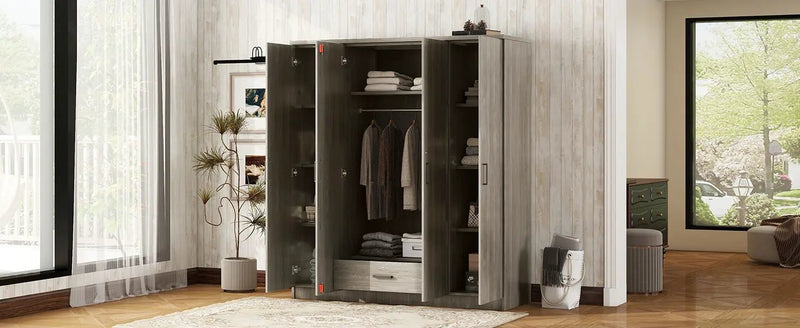 4 Door Wardrobe With 1 Drawer by HouseOfZazla