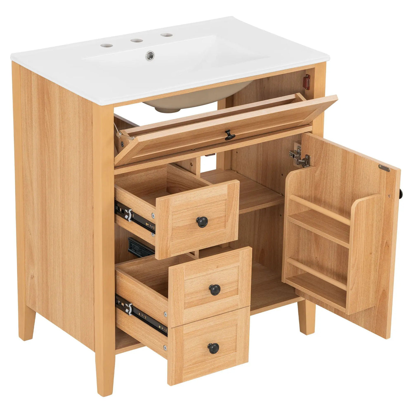 Bathroom Vanity With Sink, Soft Closing Cabinet by HouseOfZazla