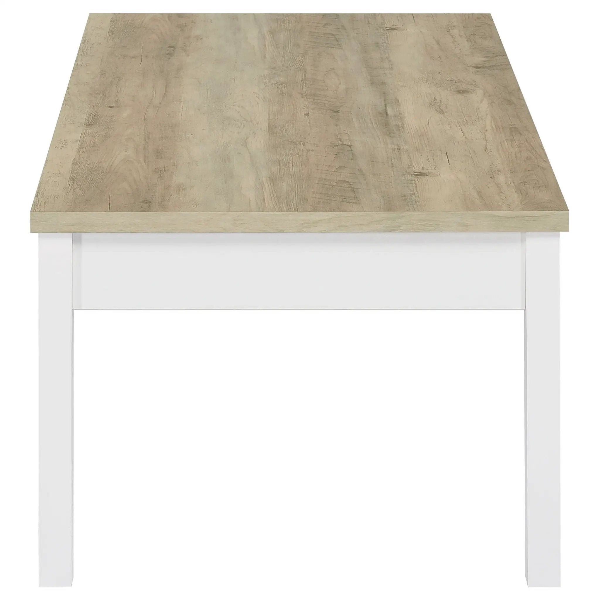 Stacie 3-piece Coffee Table Set Distressed Pine and White by Unique Piece Furniture