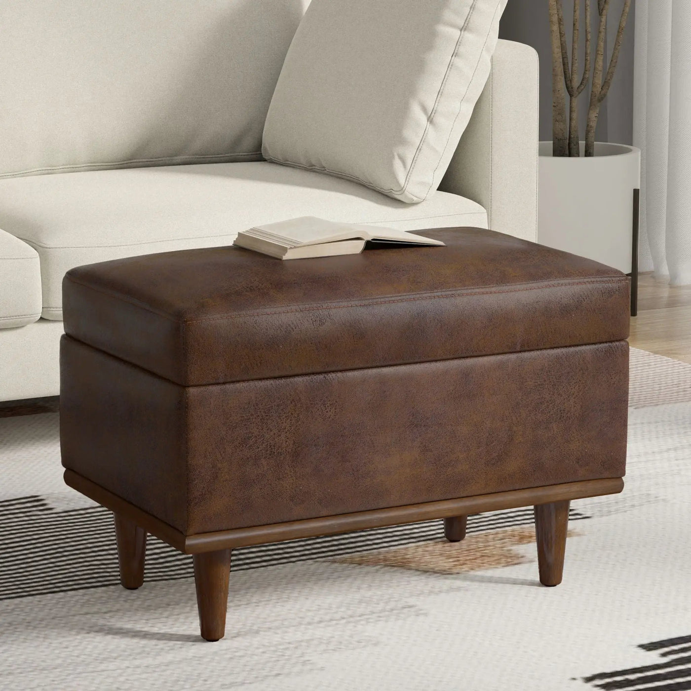 Shiloh - Small Storage Ottoman by HouseOfZazla