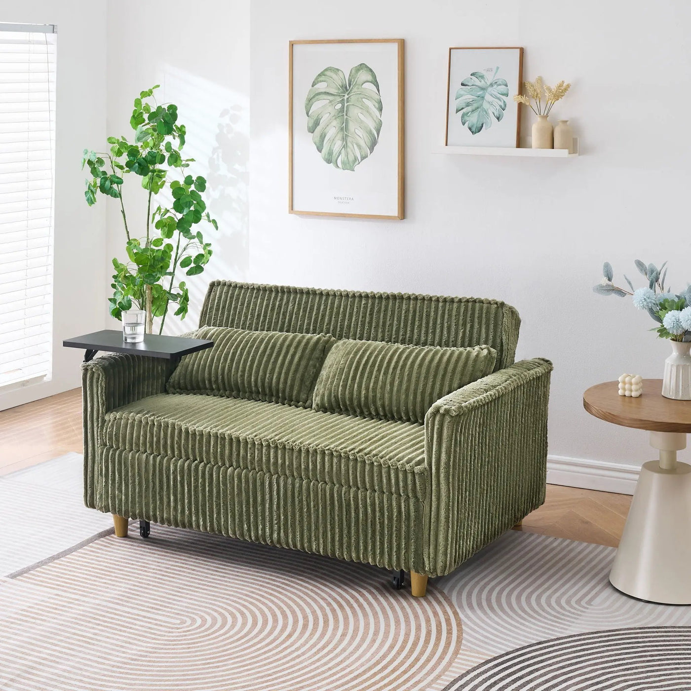 Pull Out Sofa With Movable Tabletop And USB Ports by HouseOfZazla