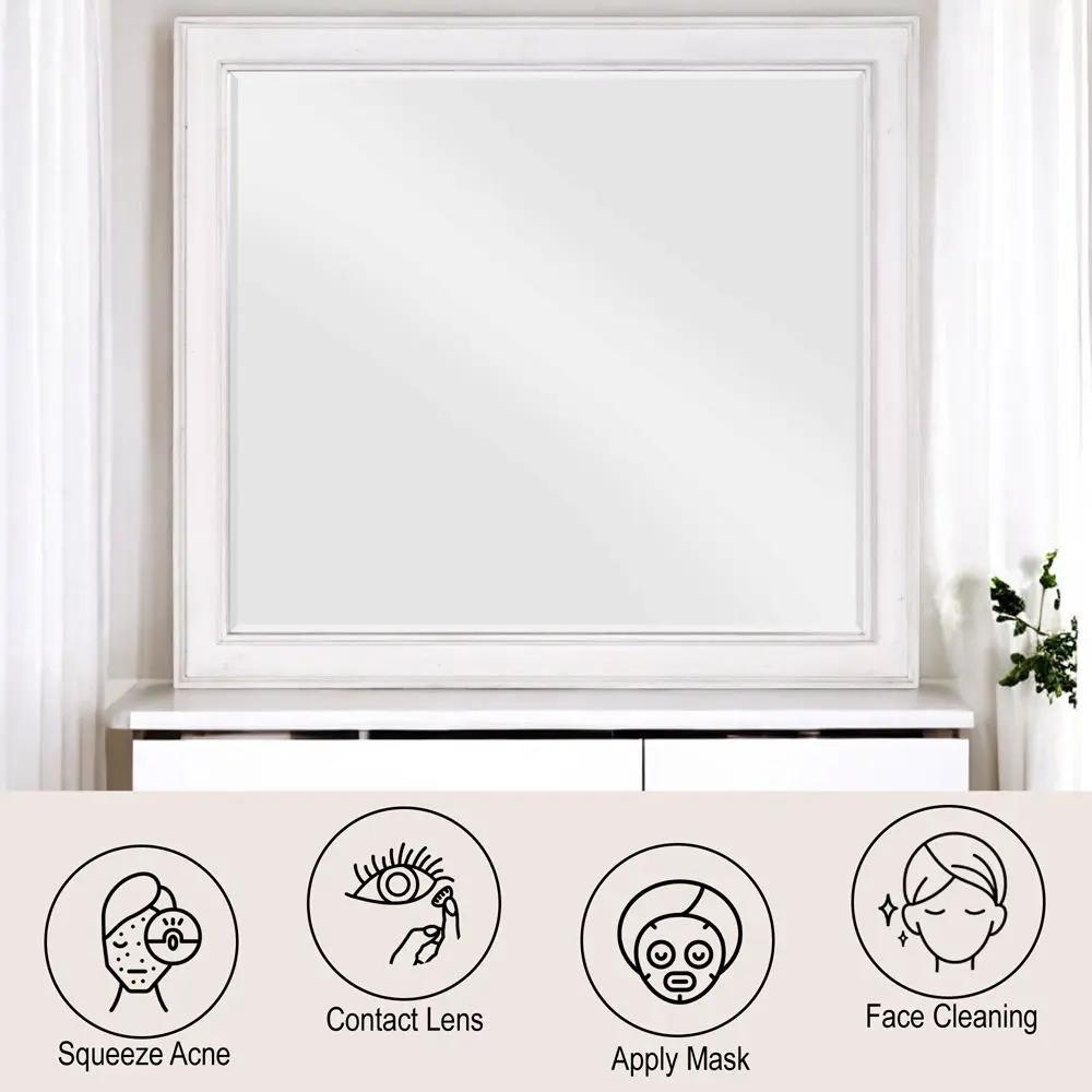 Katia - Mirror - Rustic Gray & Weathered White by Unique Piece Furniture