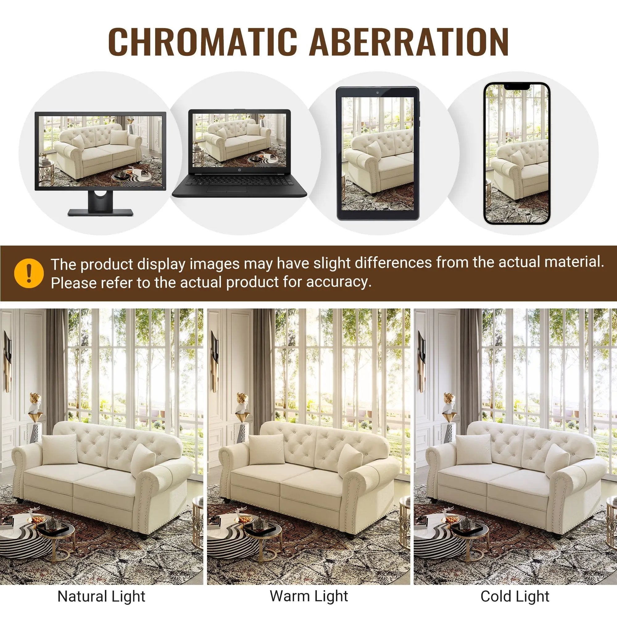 Upholstered Sofa Set With Nailhead Trim And Rolled Armrests, Includes Pillows