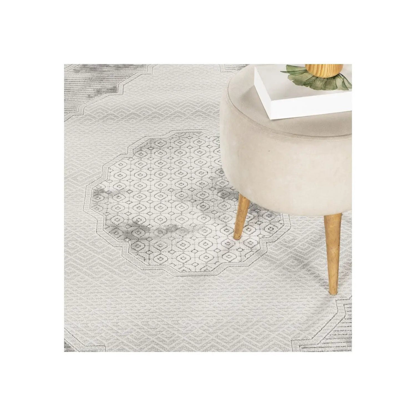 Geometrix - Medallion Rug With Geometric 3D Effect by HouseOfZazla