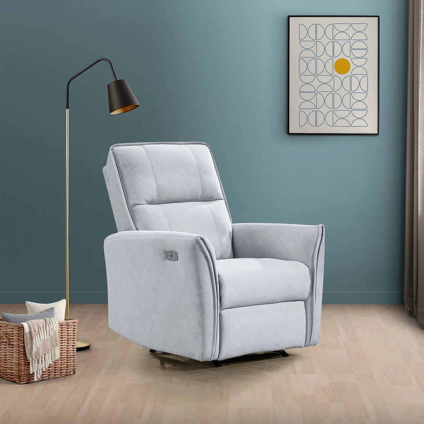 Asheville - Suede Recliner Chair by HouseOfZazla