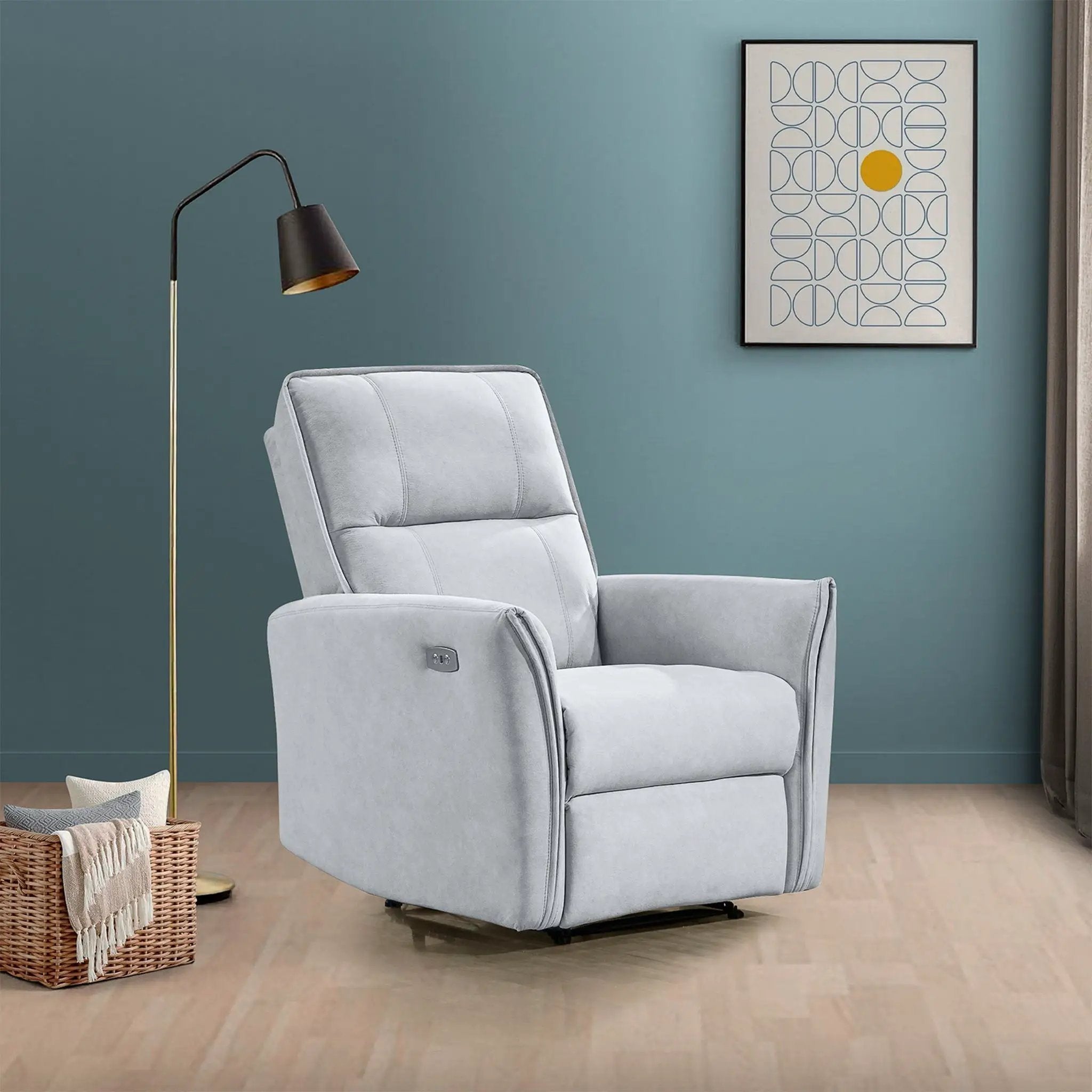 Asheville - Suede Recliner Chair by Unique Piece Furniture