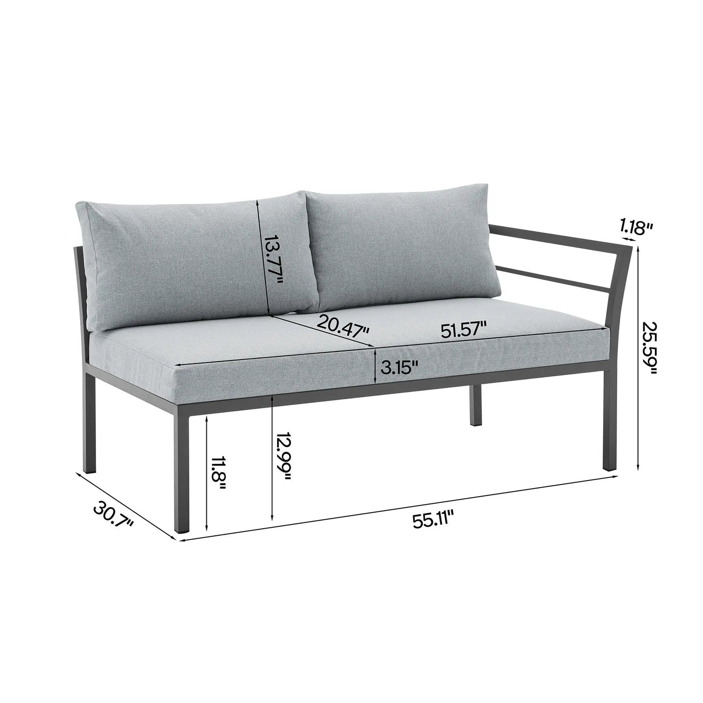 Sunnyside - 5 Piece Outdoor Conversation Set by HouseOfZazla