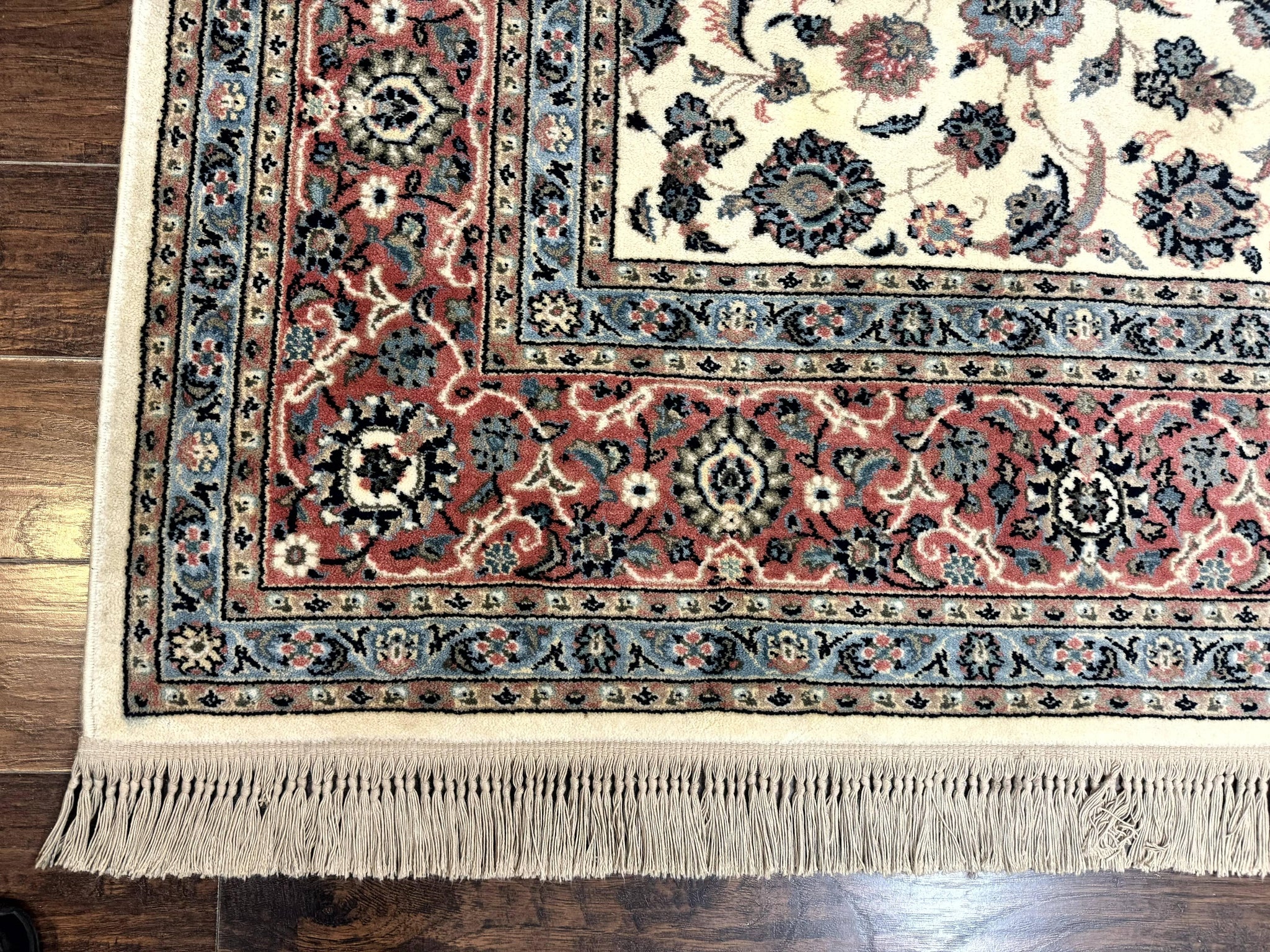 Karastan Rug 8.8 x 12, Ivory Rose Kashan #768, Wool Pile Karastan Carpet, Original 700 Series, Rare, Discontinued, Vintage by Jewel Rugs