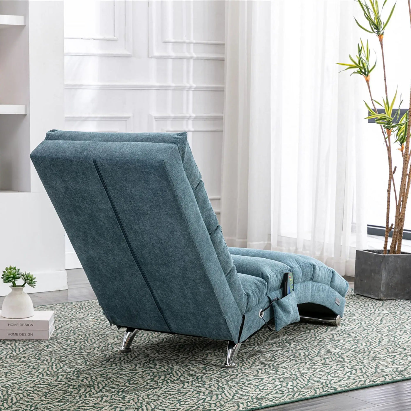 Massage Chaise Lounge Indoor With Remote Control, Ergonomic Electric Massage Lounger by Unique Piece Furniture