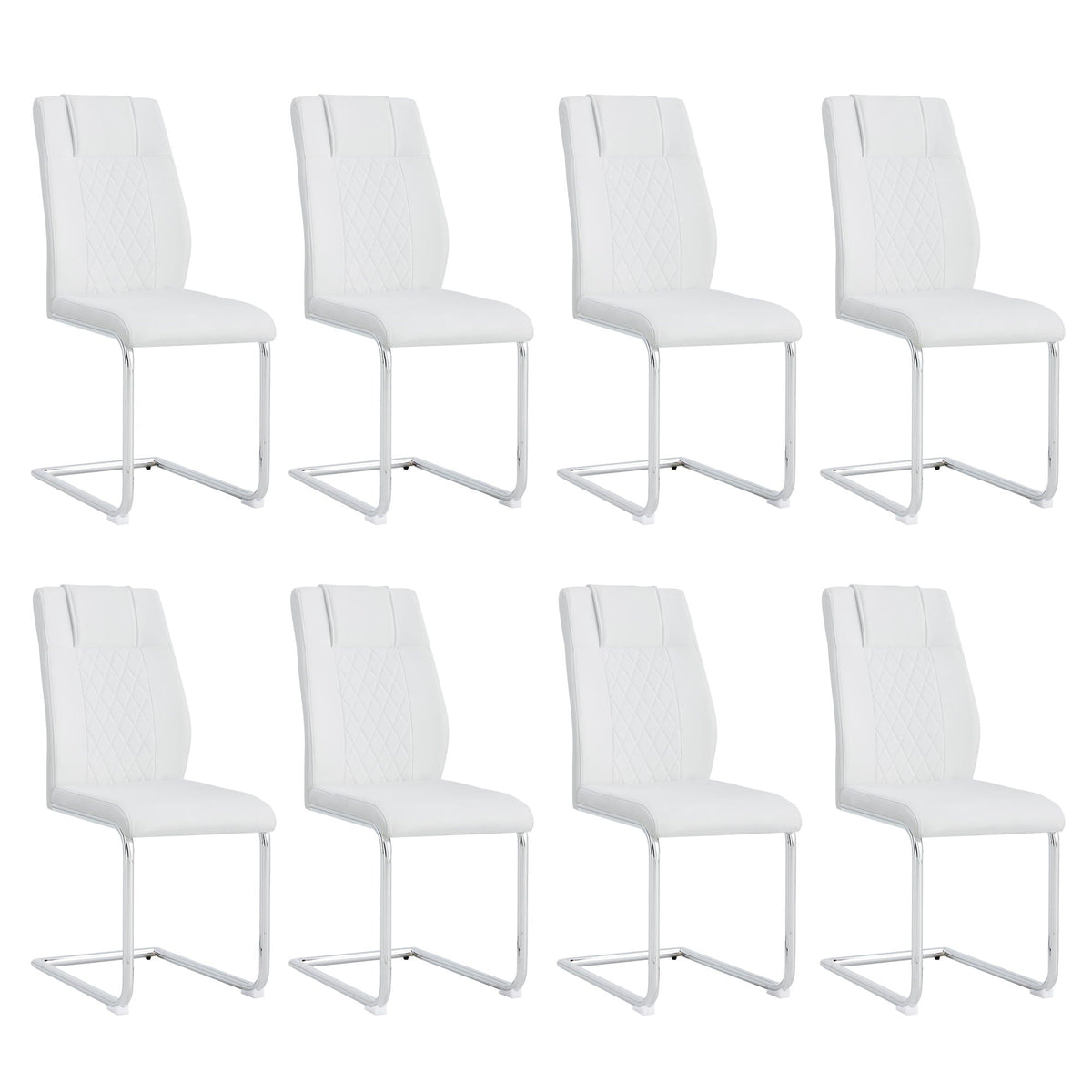 Modern Dining Chairs With Padded Seat, Metal Legs, photo 13 of 38