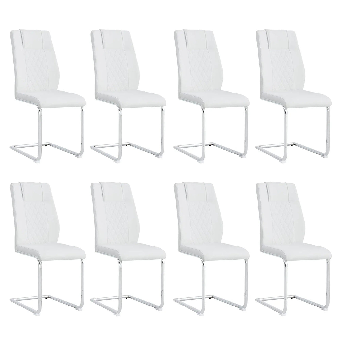 Modern Dining Chairs With Padded Seat, Metal Legs by HouseOfZazla